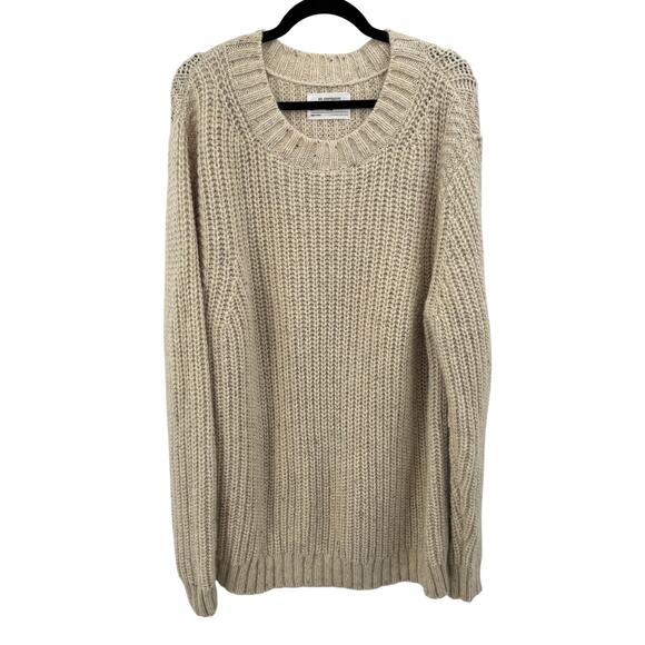 REI Cooperative Men's Cream‎ Wool Blend Wallace Lake Pullover Knit Sweater XL - Picture 2 of 7